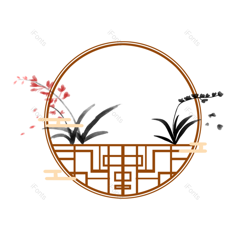 边框图片,装饰元素,复古PNG,中国风免抠素材
